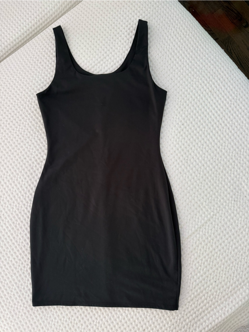 Express Classic Black Scoop Neck Bodycon Dress body contour